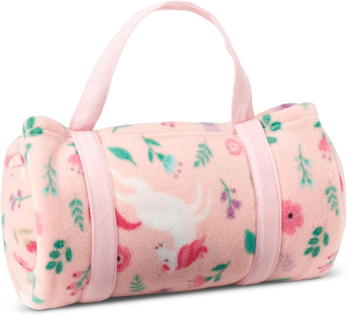 ROLLEE POLLEE Nap Sac Roll Up Napping Blanket with Attached Pillow - Unicorn Garden - image 2