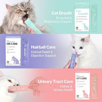 Dr.by Cat Breath Bronchial Supplements Cat Sneezing Treatment Asthma Cold Cough Nose Relief Respiratory&Immune Support with TF-343-30 lickable Formula Individually Packaged, Chicken (1 Pack (8.5OZ))