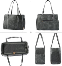 Stylish Dog Purse Carrier - Grey - image 3