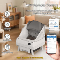 Automatic Cat Litter Box Self Cleaning, App Control, Open-Design - image 3