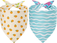 Halloween Dog Bandanas Pink Black XLarge 2PCS - 26-Turtle Lemon / X-Large - image 2