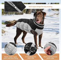 Dog Winter Jacket Cozy Reflective Waterproof Windproof Warm Pet - Small / Black - image 2