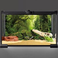 36x20 in Terrarium Backdrop Foggy Forest Stream Reptile Habitat - 72 x 18 inches - image 2