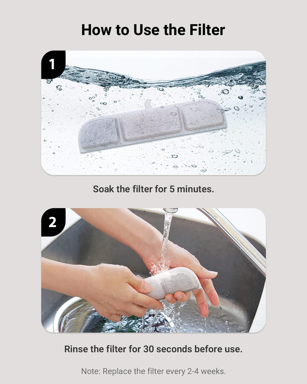 DownyPaws 6 Packs Replacement Filters for Battery Operated Cat Water - 12 Packs - image 2