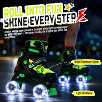 Kids Roller Skates for Boys - Star Green / X-Small(7C-9C) - image 3