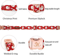 Elegant little tail Fall Dog Collar - Santa Claus / X-Small (Pack of 1) - image 2