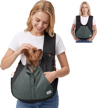 FURTIME Dog Sling Carrier - Black