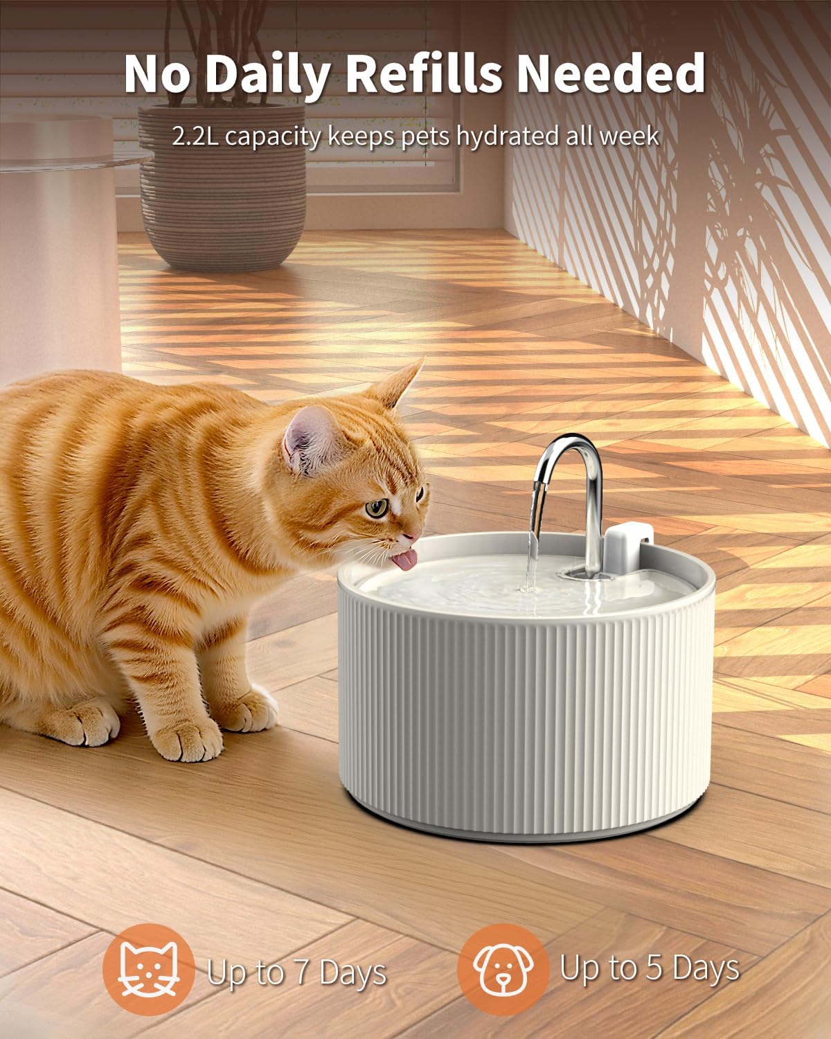 Ceramic Cat Water Fountain - image 3