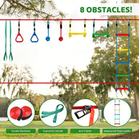Ninja Warrior Obstacle Course for Kids Backyard - 2 x 50' + 8 Obstacles - image 2