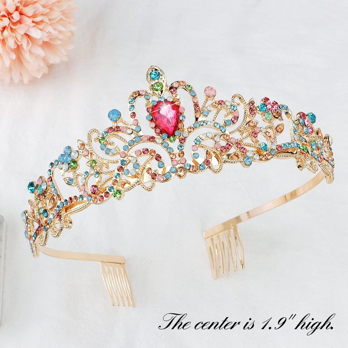 CIEHER Princess Crown and Birthday Sash Set - Multi-colored - image 4