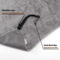 Cat Hammock for Cage, Soft Pet Bed Fit Ferret, Kitten, Puppy, Small Dog, Adjustable-Strap/Load Capacity 30lb (Gray)