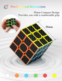 Roxenda 2x2 Speed Cube Stickerless Puzzle Cube – Fun for Kids & Family - 3x3x3 - image 2