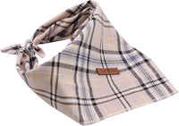 Lionet Paws Spring Daisy Dog Bandana Washable Cotton Handkerchief - Grey / Large (Pack of 1) - image 3