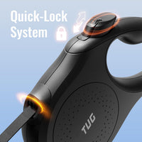 TUG Quest Retractable Dog Leash, 360° Tangle-Free - Black / Large - image 3