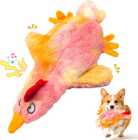 Fuufome Squeaky Dog Toys for Indoor Play with Small - Pink