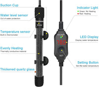 YukiHalu Small Submersible Aquarium Heater - 100 Watts - image 2