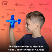 Foam Airplanes - Stocking Stuffers for Kids All Ages 4 5 6 7 8 9 10 Year Old - Best Toy Gift - Boy - Blue - image 2