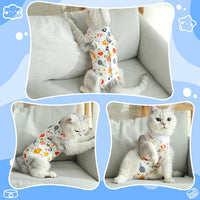 Coppthinktu Cat Recovery Suit Female Cat Onesie After Surgery Anti - Small / Candy - image 4