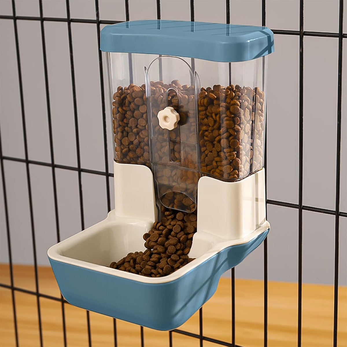 Hanging Automatic Food Dispenser - Blue