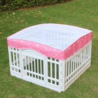Dog Playpen Mesh Top Cover for 36" Inch Pet Playpen with 4 Panels - Pink - image 4