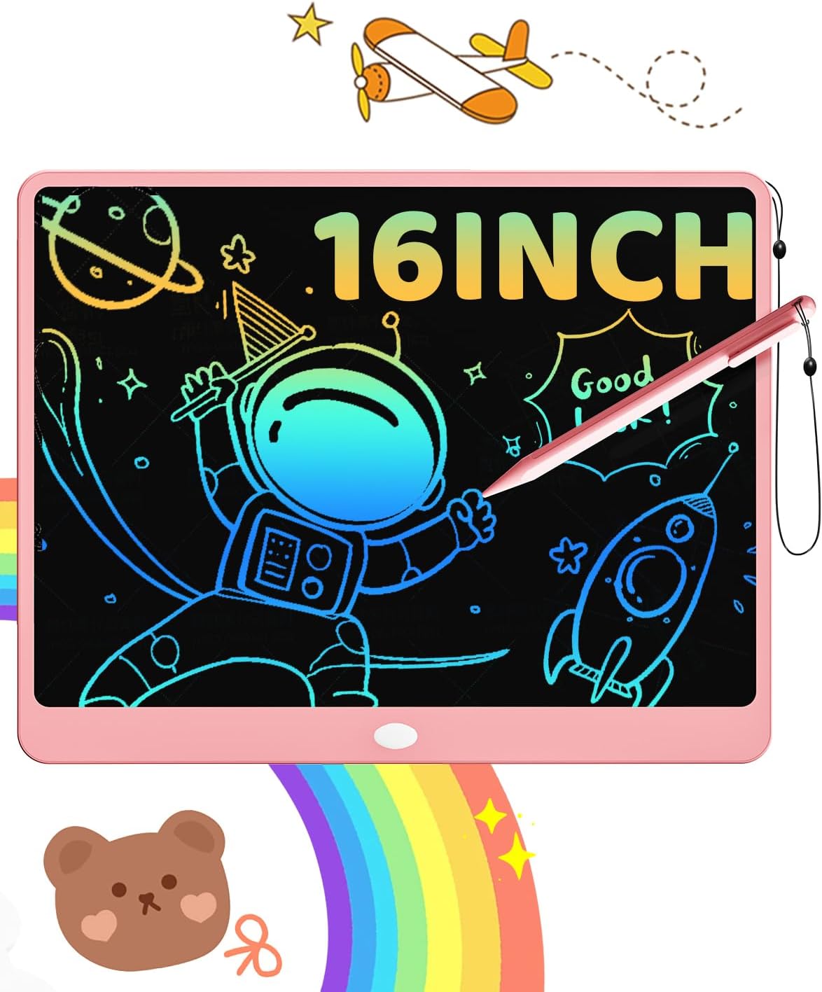 ORSEN LCD Writing Tablet 10 Inch - Pink / 16 inch