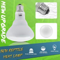 LUCKY HERP Heat Lamp Bulbs, 150W Reptile Heat Lamp 2 Pack - Reptile Heat Lamp / 150W 2-Pack - image 2