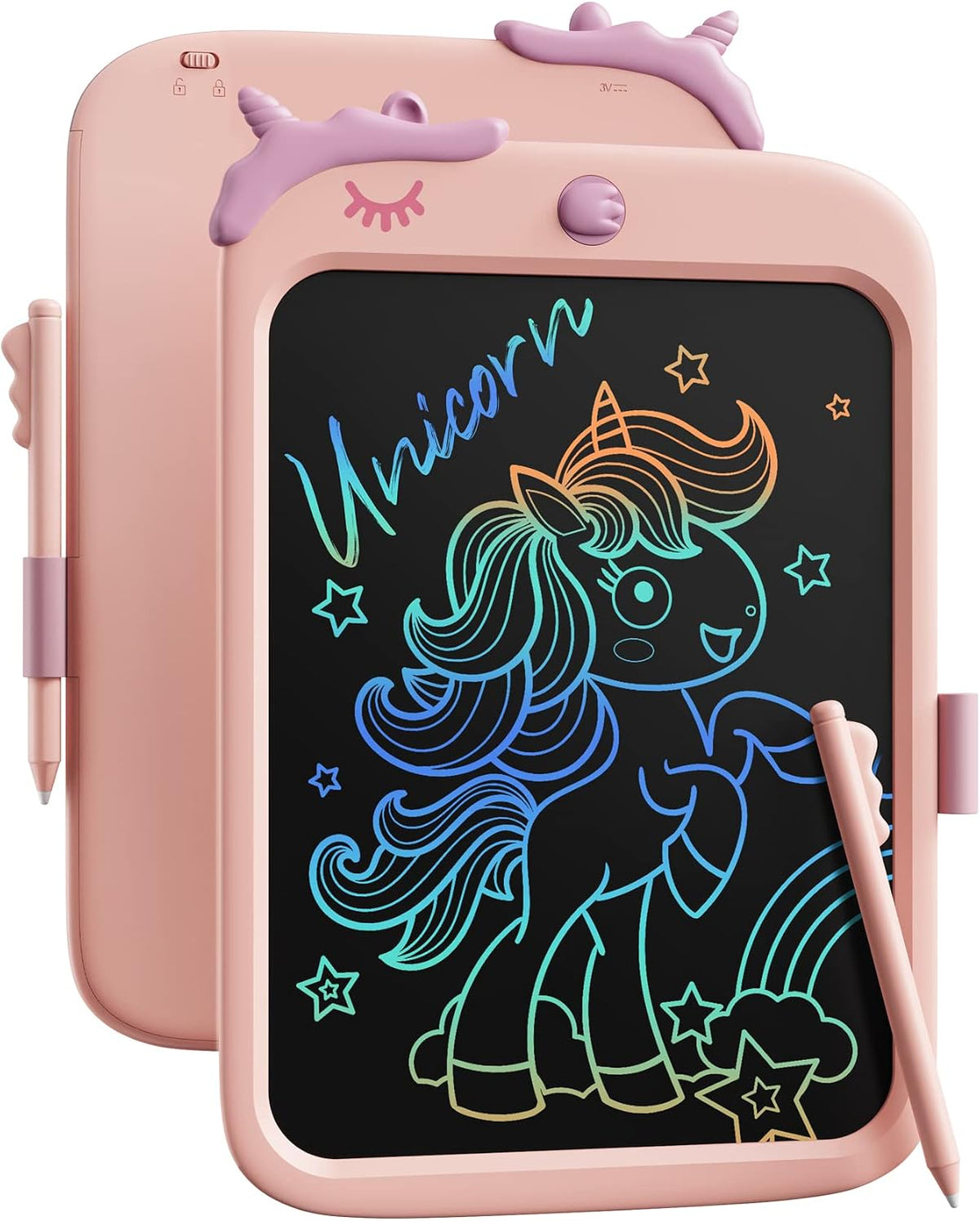 8.5 inch LCD Writing Tablet for Kids - Pink / 10 inch