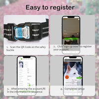 Reflective Dog Collar with Apple AirTag Holder & QR Code Pet ID Tag,Soft Nylon Adjustable Dog Tracker Collar with Safety Lock for Large Dogs(Black, L)