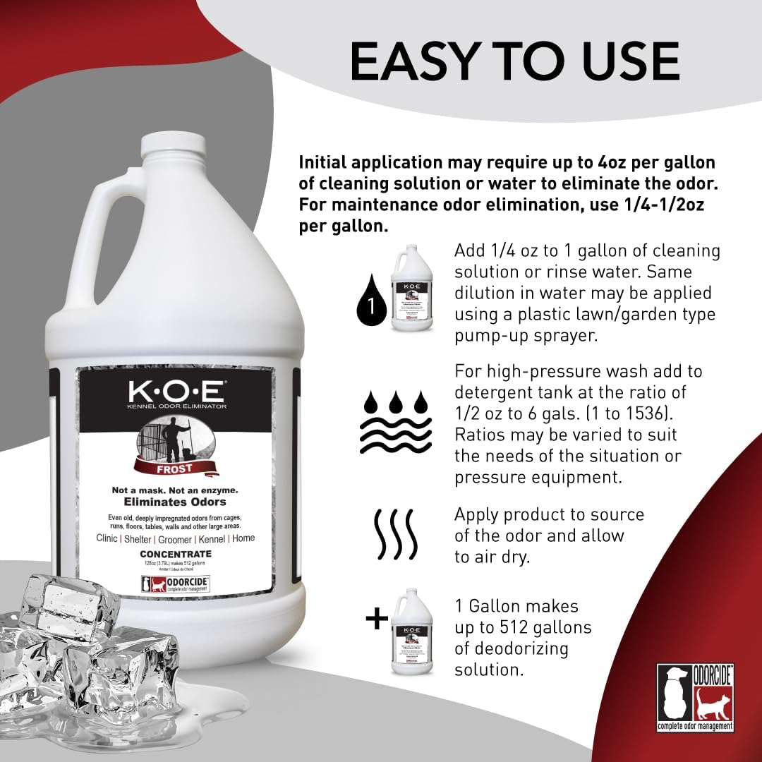 Odorcide KOE Fresh Scent Concentrate - Frost / 128 Fl Oz (Pack of 1) - image 2