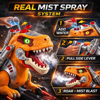 Liberty Imports T-Rex dinosaur ride on push car with LED eyes and mist spray - view 6