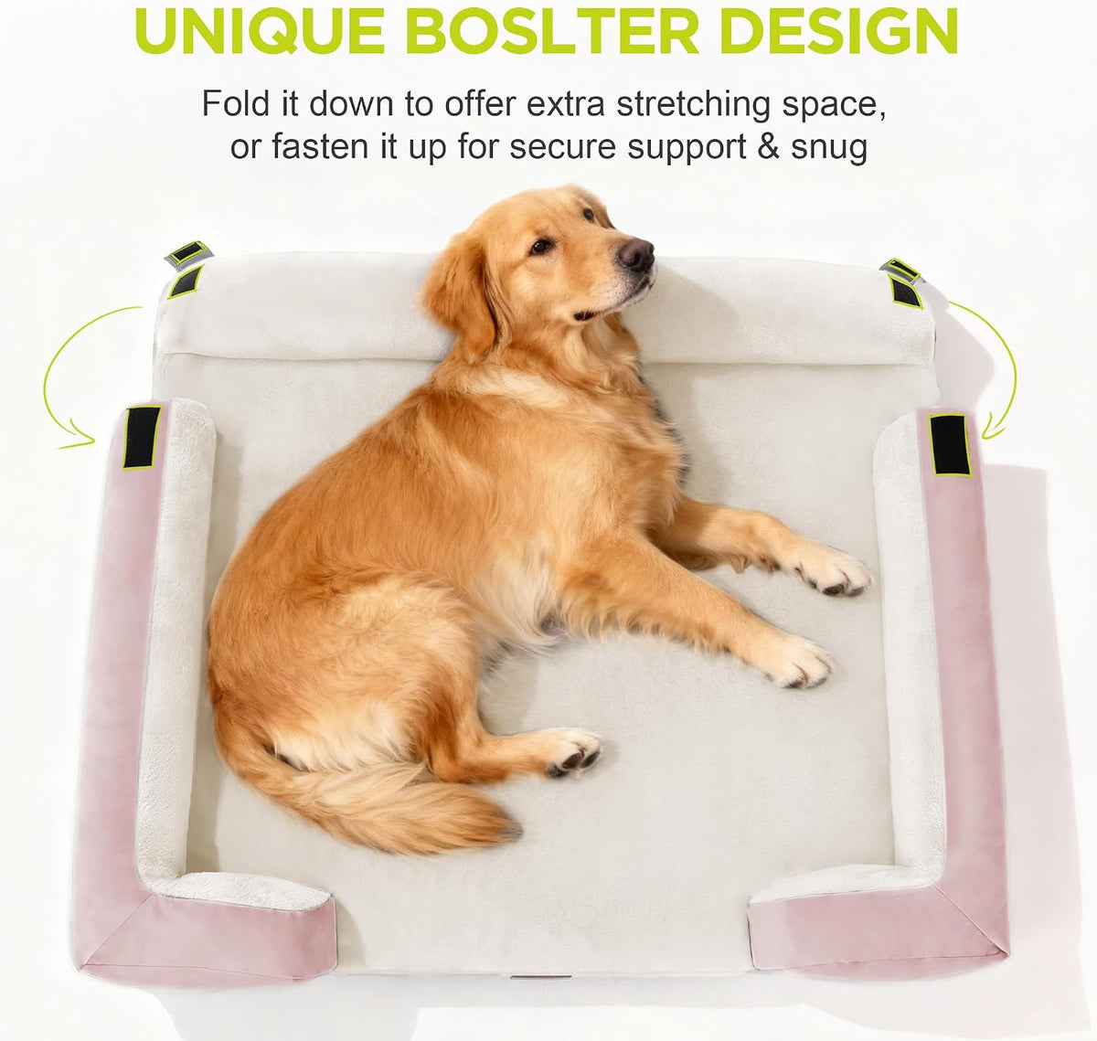 Waterproof Orthopedic Dog Bed for Extra Large Sized Dogs – Essentials for Dogs - 45 x 35 x 9 in / Pink - image 3