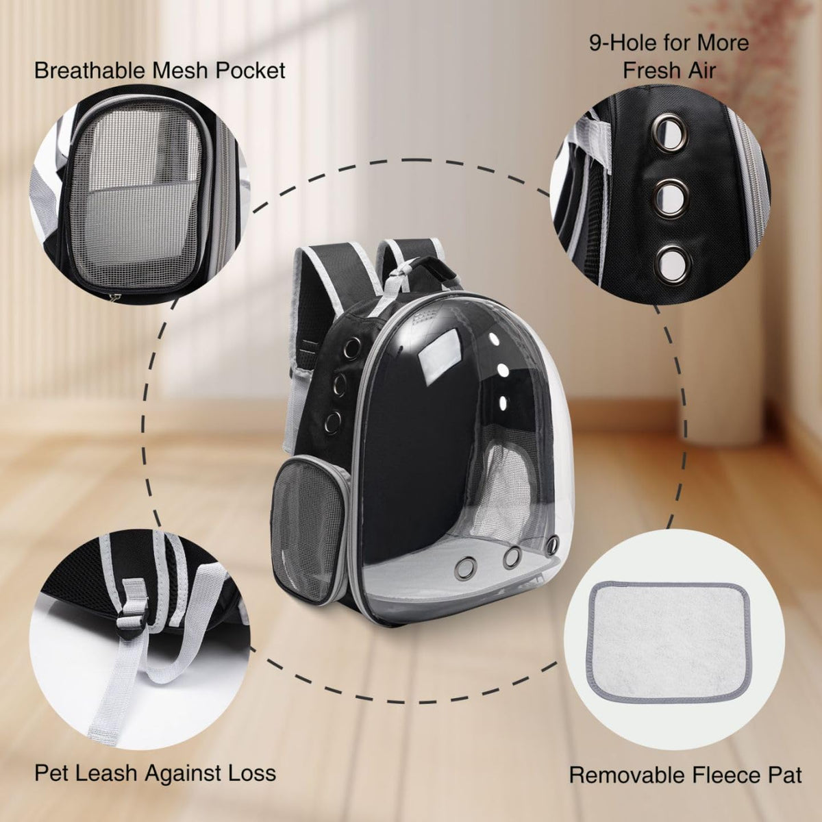 Vivicreate Large Cat Backpack Carrier for Travel and Hiking - image 3