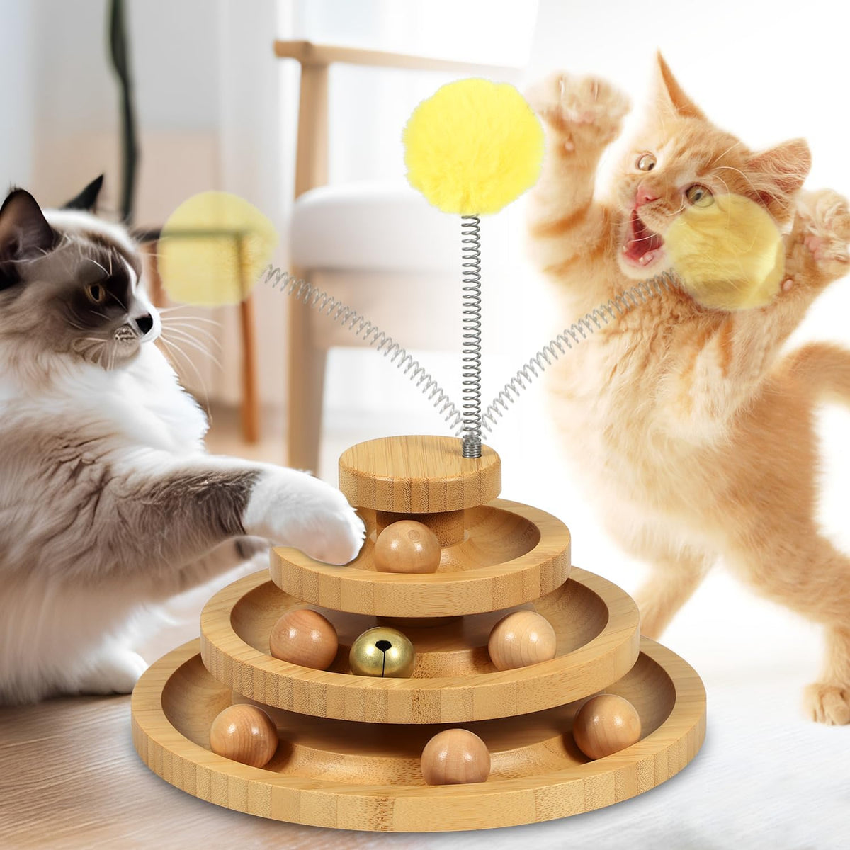Cat Ball Track Toy, Kitty Toys Roller - Medium - Standard