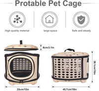 Foldable Pet Dog Cat Puppy Handbag Carrier Cage - BIG FRENCHIES