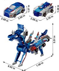 Magnetic Dinosaur Car Toy - Blue Dragon - image 2