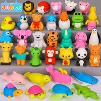 120 Pcs Animal Pencil Erasers, Desk Pets for Treasure Box - 34