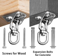 Heavy Duty Swing Hangers for Wooden Sets 2000 LB Capacity Hammock - Silver / 1 Pack - image 2