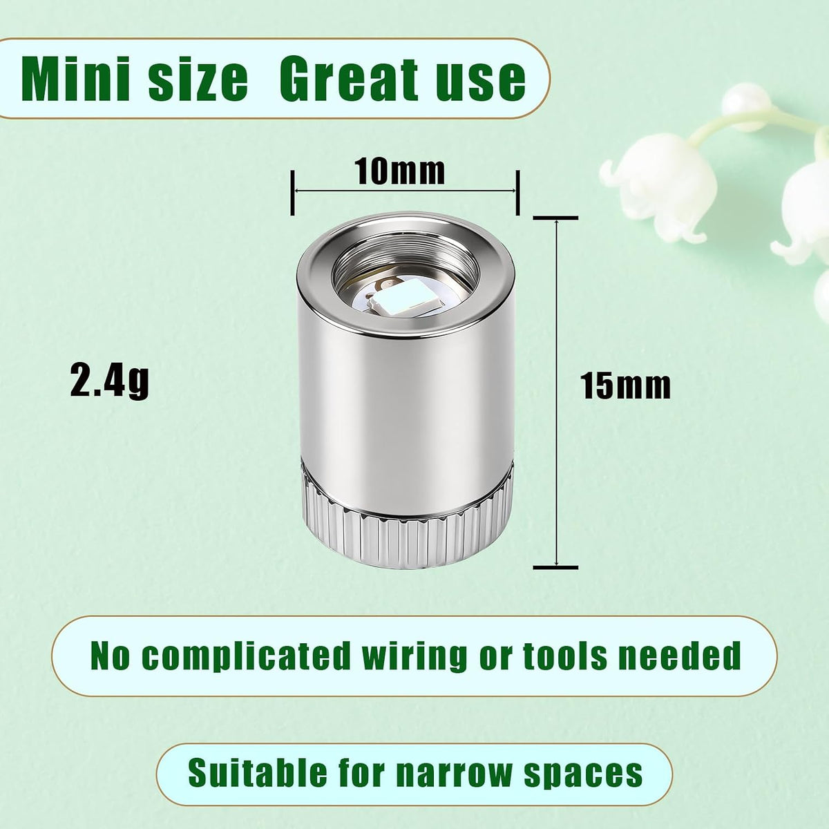 Mini Led Lights 10pc Small Led Lights Battery Powered Tiny Light Warm - Multicolored - image 3