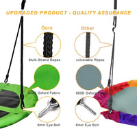 PACEARTH 40 Inch Saucer Tree Swing Flying 600lb Weight Capacity 2 - Green / 40 IN - image 3