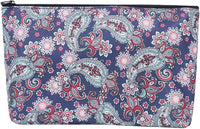 GUSTARIA empty mahjong tiles bag with blue print and zipper closure