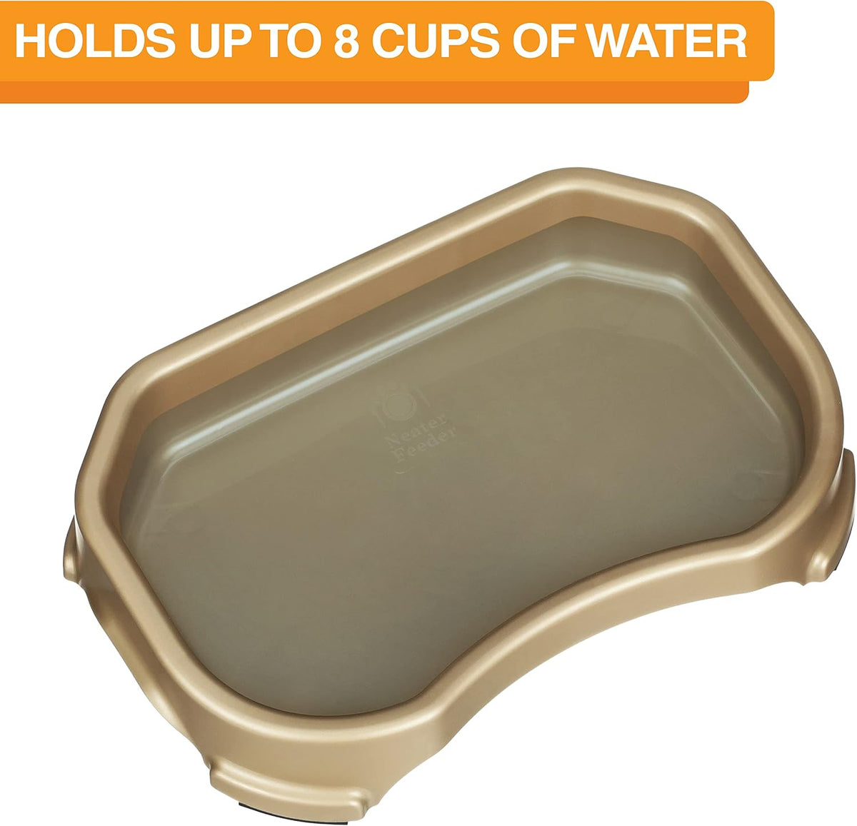 Neater Pet Brands Extra Large Water Bowl for Dogs - 8 Cups / Champagne - image 2