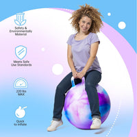 ZOOJOY Hopper Ball, Hopping Toys for Kids - Age:16+(28''/71cm) / Purple Clouds - image 3