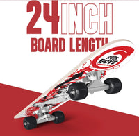 Rude Boyz 24 inch mini cruiser skateboard for kids with aluminium trucks - view 14
