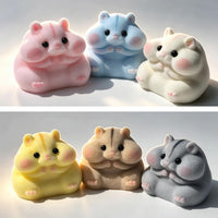 Handmade Hamster Squishy Toy - Family(6 Colours) - image 3