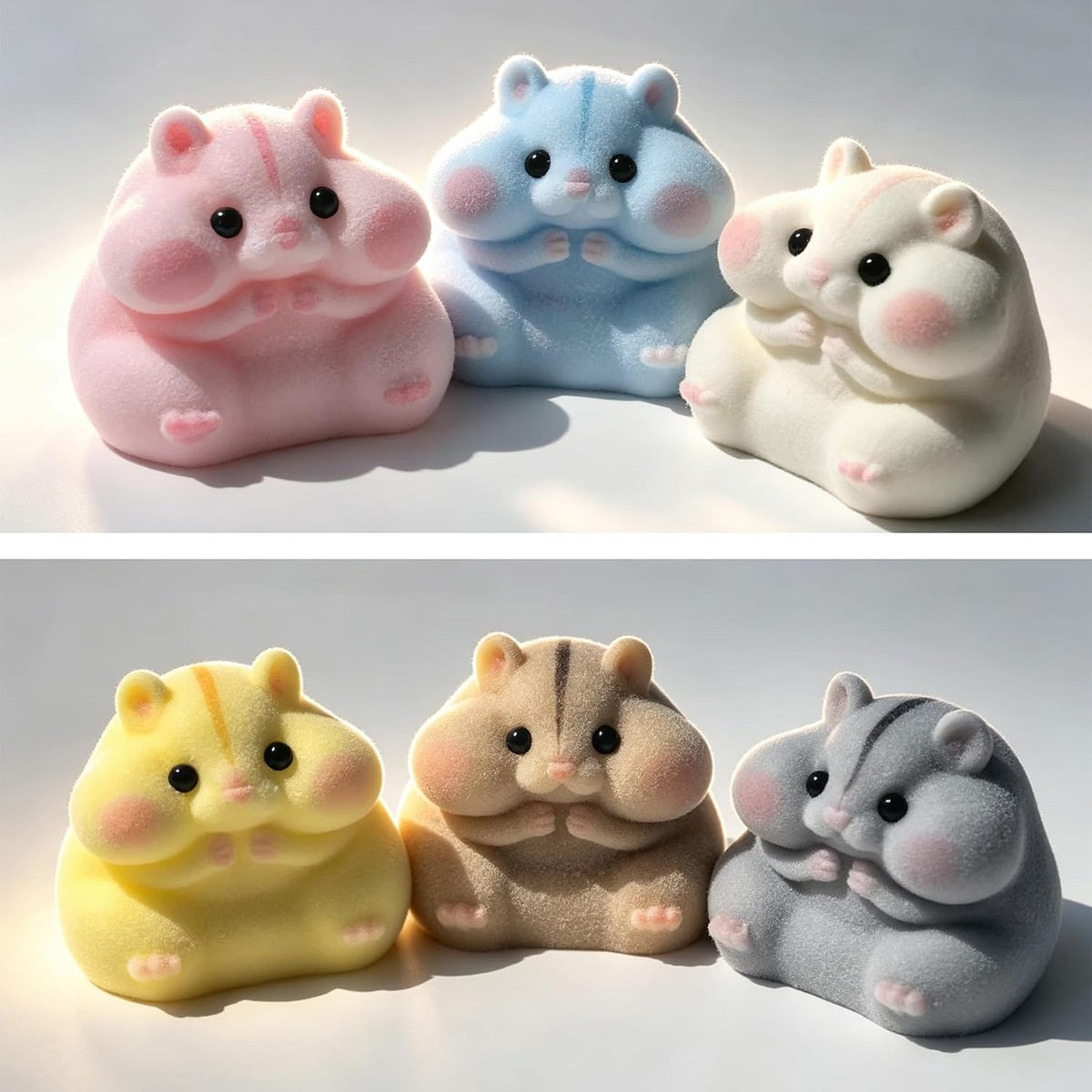 Handmade Hamster Squishy Toy - Family(6 Colours) - image 3