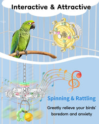 Pawfly 2 Pcs Bird Toys for Parakeets - 2 PC / Yellow - image 4