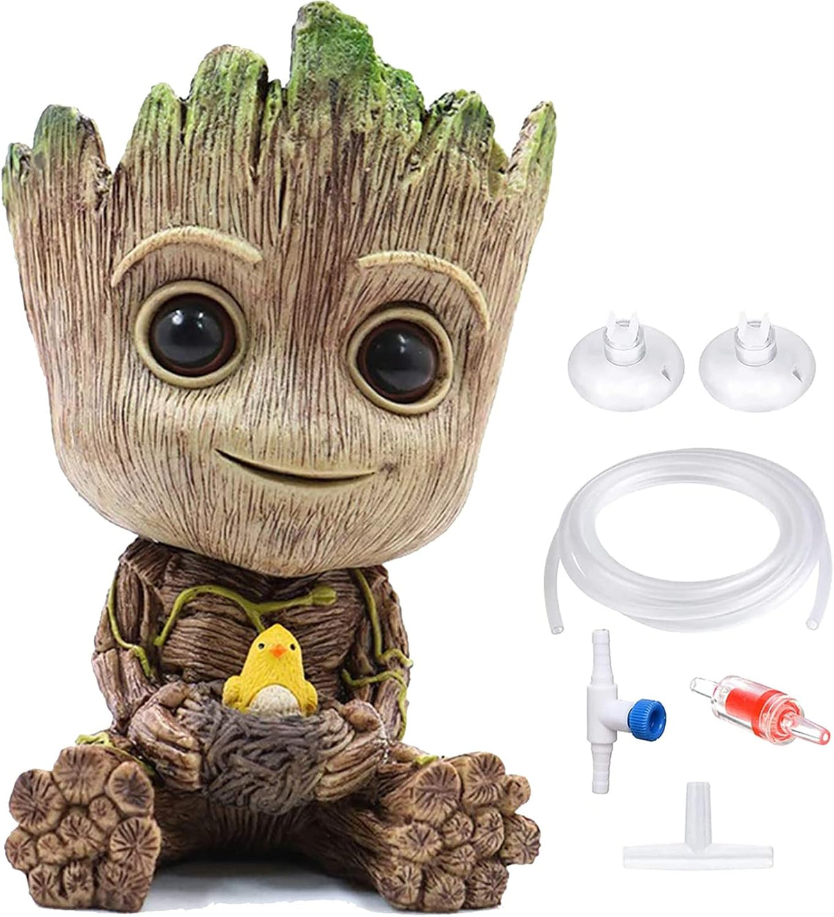 TEEMO Aquarium Groot Air Bubbler Decorations - Medium