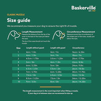 Baskerville Classic Basket Muzzle - Dog can Pant and Drink, Prevents Biting and Food Waste Scavenging, Strong TPR, Ideal for Longer Nosed Dogs, Breathable Dog Training Muzzle for Large Dogs (Size 10)