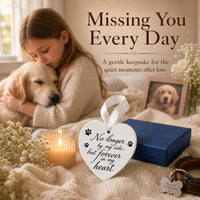 OFlyDesigns Pet Memorial Ceramic Heart Keepsake - No Longer - image 4