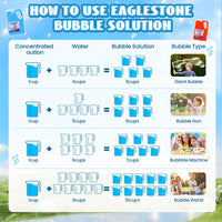 EagleStone 67 oz concentrated bubble solution refill in 2 bottles - view 10